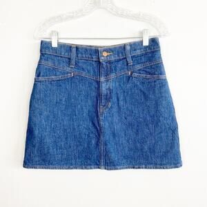 Madewell Stretch Denim A-line skirt hi rise size 27